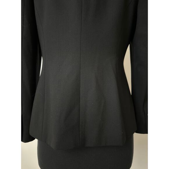 Classiques Entier Women's Wool Blazer Suit Jacket Black Size 8P Office Career - Picture 8 of 12